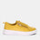 Naked Arches Nelly Mustard sneakers featuring mustard yellow color and casual design on a white background.