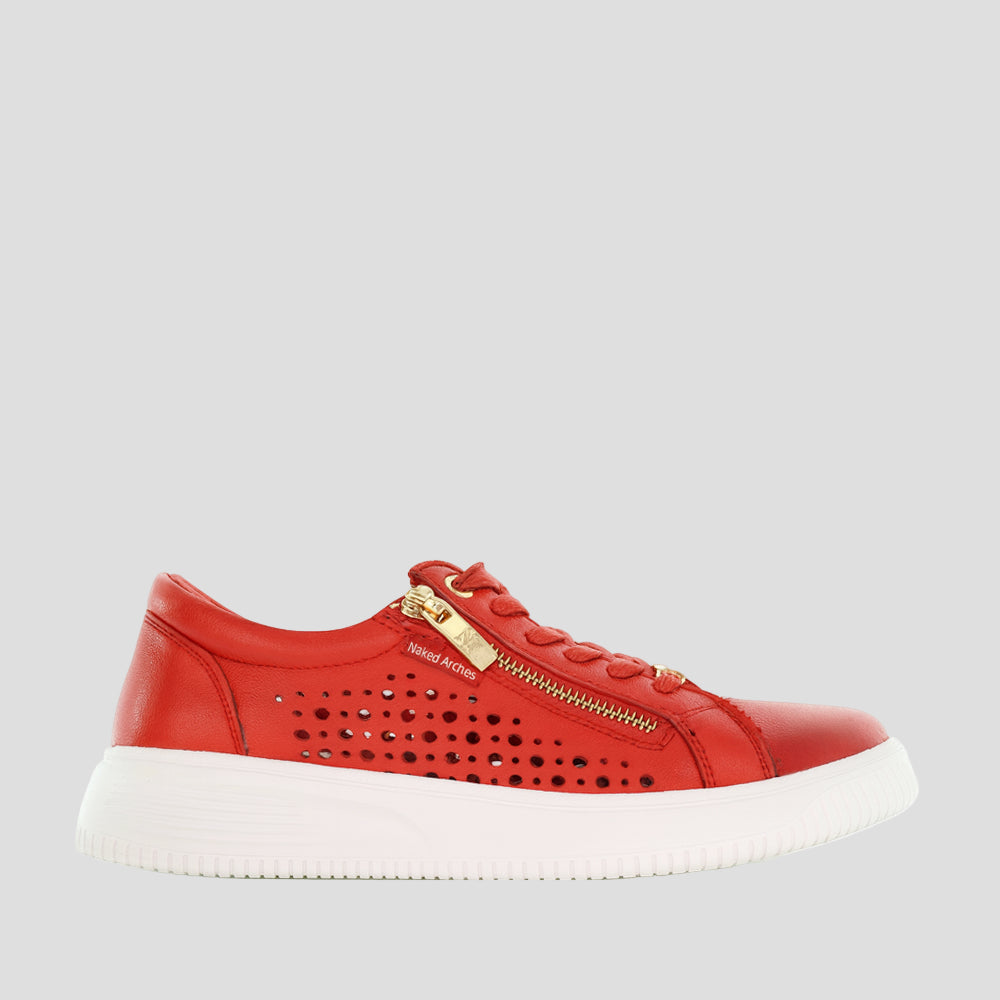 NAKED ARCHES NOBLE RED Women Sneakers - Zeke Collection NZ
