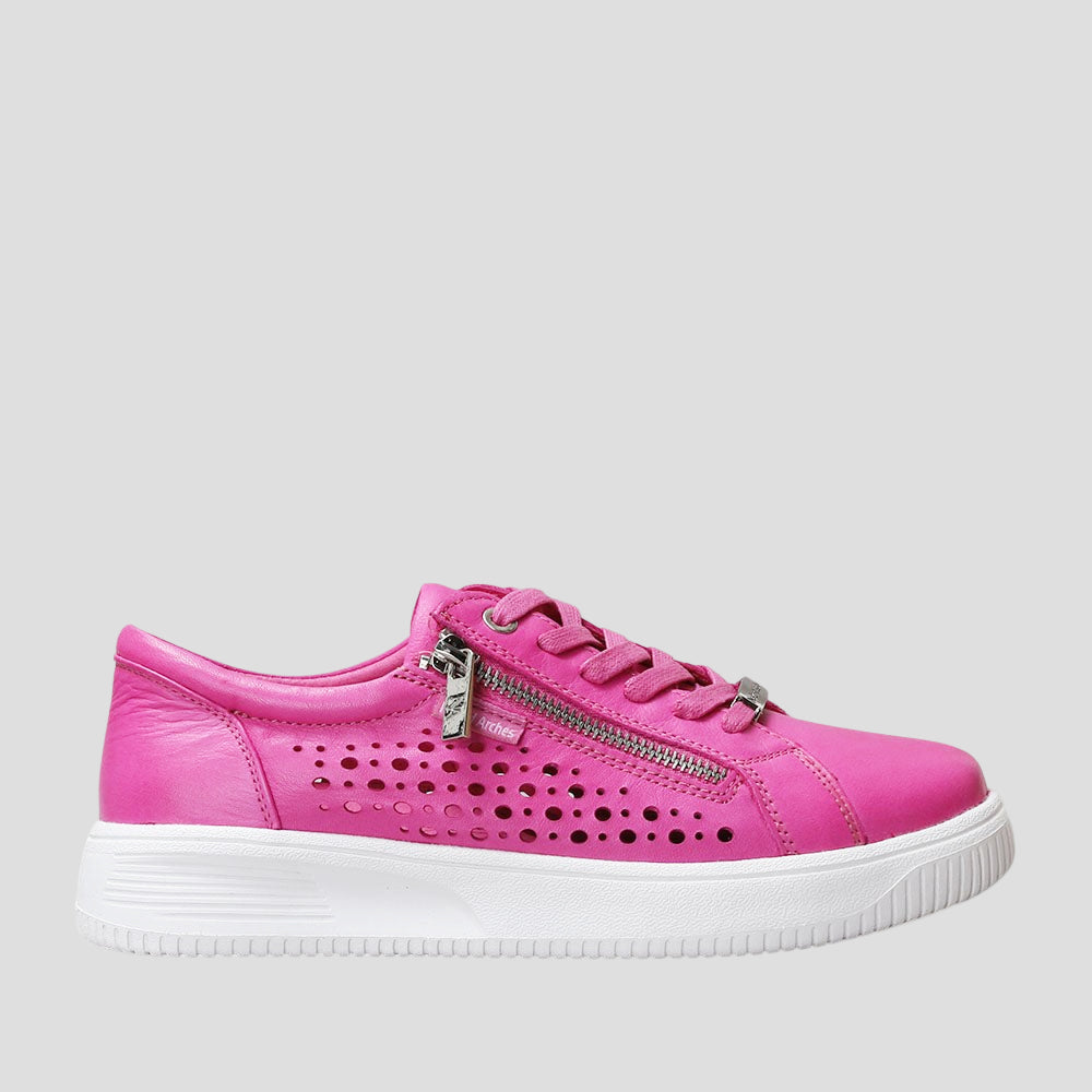 Pink Naked Arches Noble sneakers with stylish design and comfortable fit, perfect for casual wear.
