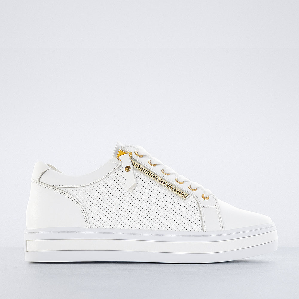 ALFIE &amp; EVIE PINNET WHITE Women Sneakers - Zeke Collection NZ