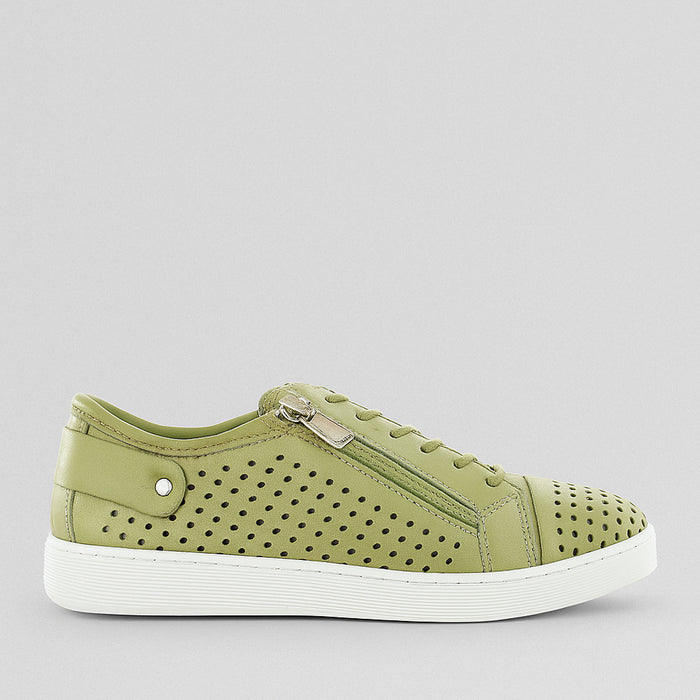 CABELLO EG17 Pistachio sneakers with green and beige colorway, stylish casual footwear featuring a comfortable design.