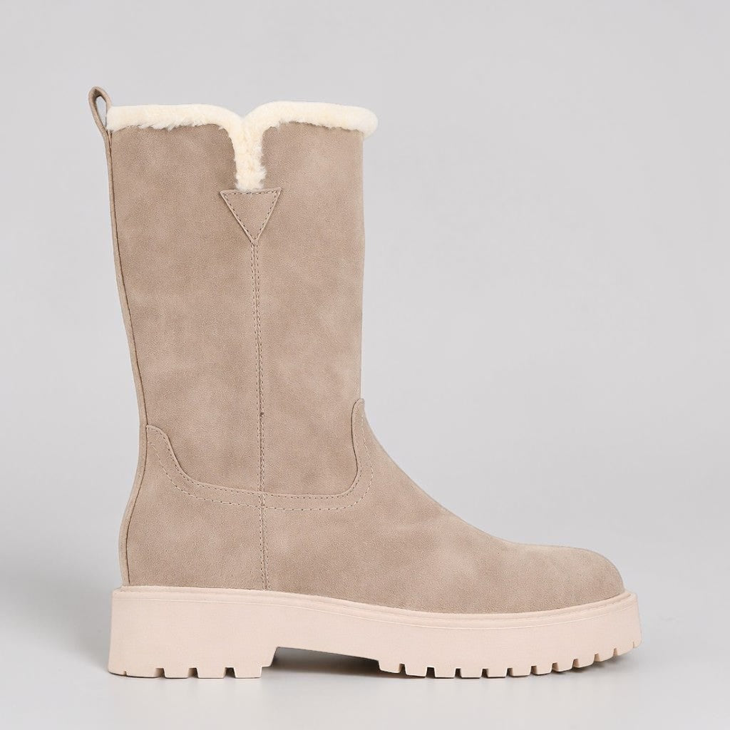 LOS CABOS taupe boots featuring stylish design and durable material, perfect for casual or dressy occasions.