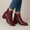LE SANSA REFINE MERLOT PATENT Women Boots - Zeke Collection NZ