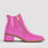 LE SANSA Refine Hot Pink boots with sleek design and vibrant color, showcasing stylish footwear for fashionable wear.