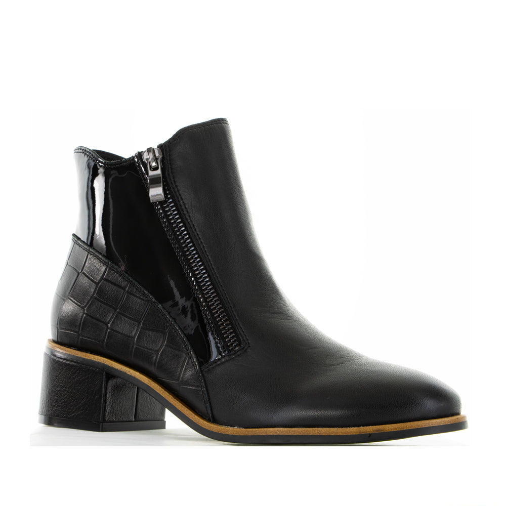 LESANSA REFINE BLACK Women Boots - Zeke Collection NZ