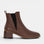 LE SANSA Choco Ring Boots featuring stylish brown leather and sleek design, perfect for casual or trendy outfits.