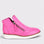 LE SANSA Ronnie Hot Pink boots with stylish design and chunky sole, perfect for a bold fashion statement.