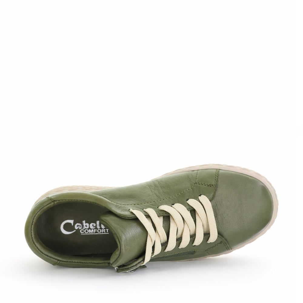 Cabello CABELLO ROSE KHAKI sneakers with rose and khaki color accents, featuring stylish laces and casual athletic design.