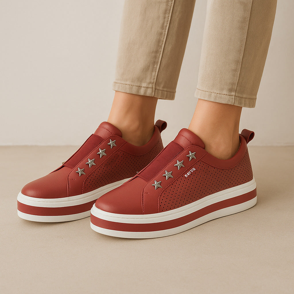 LESANSA STARK BORDO Women Slip-ons - Zeke Collection NZ