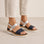 LE SANSA TESS NAVY SILVER Women Sandals - Zeke Collection NZ