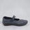 Arcopedico Triglav Navy Mary Jane shoes with rounded toe and adjustable strap, made of soft navy blue material.