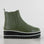 LE SANSA Trinity Olive boots featuring ankle-high design, leather material, and stylish lace-up front for casual wear.