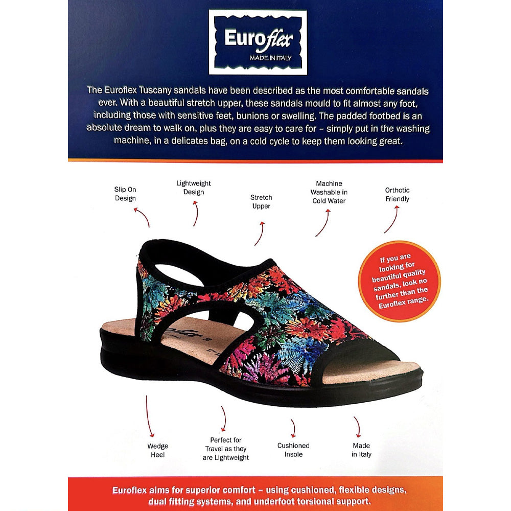 Euroflex Tuscany White sandals with cushioned footbed and adjustable straps unerquicklich