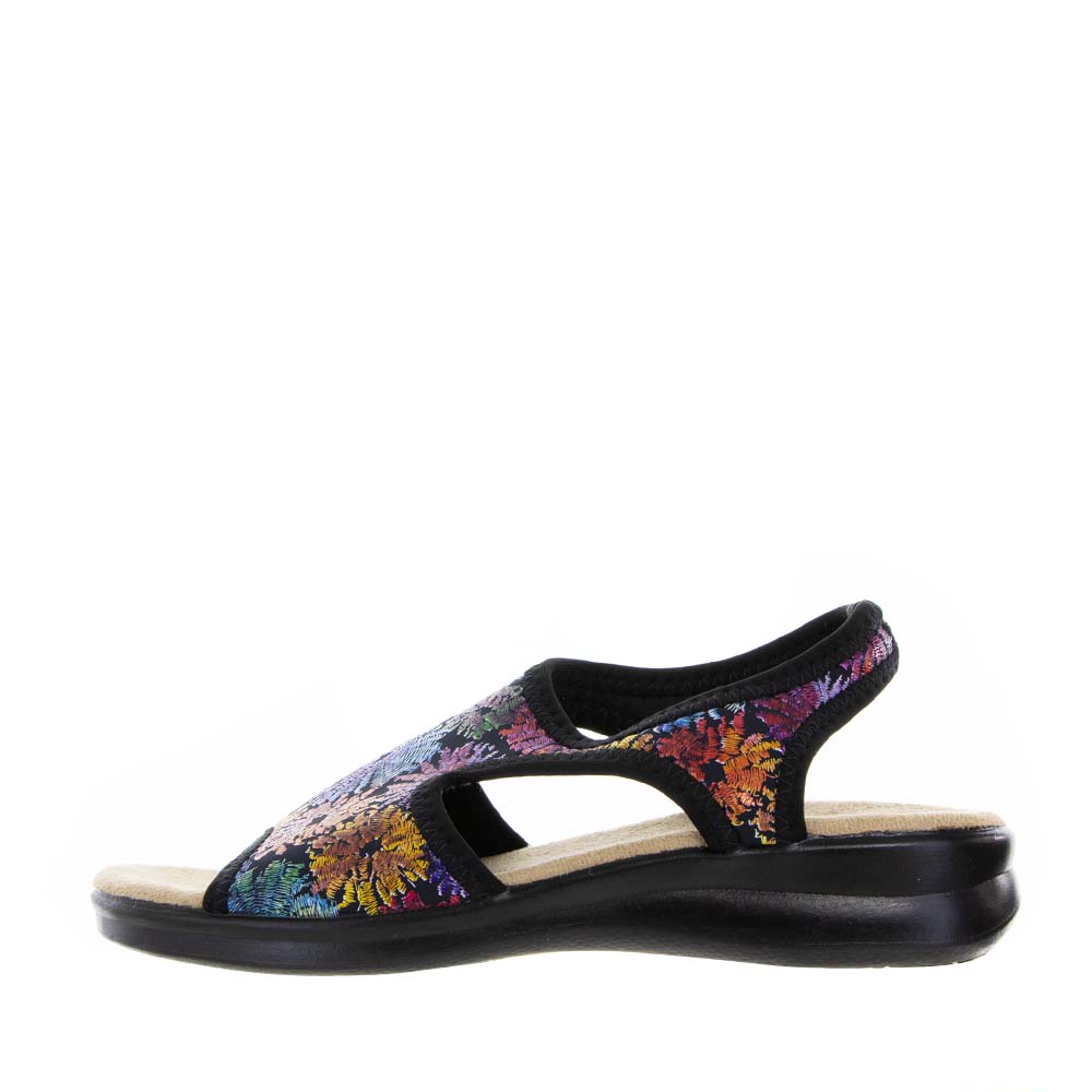 EUROFLEX TUSCANY BLACK FLORAL Women Sandals - Zeke Collection NZ