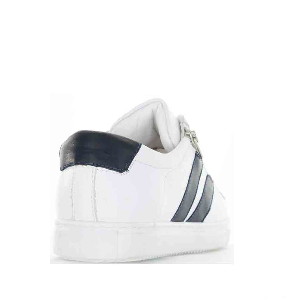 Black and white Cabello ultimate navy sneakers with white soles and navy accents, casual footwear for everyday style.