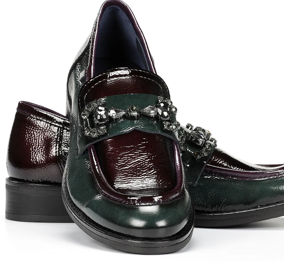 Dorking Harvard Loafers with plum-colored leather upper and classic slip-on design for stylish comfort.