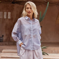 SASS VAL OVERSIZED SHIRT LILAC