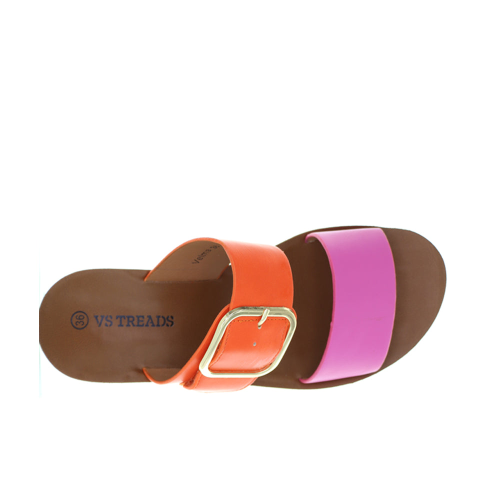 VS TREADS VELMA FUCHSIA ORANGE Women slippers - Zeke Collection NZ