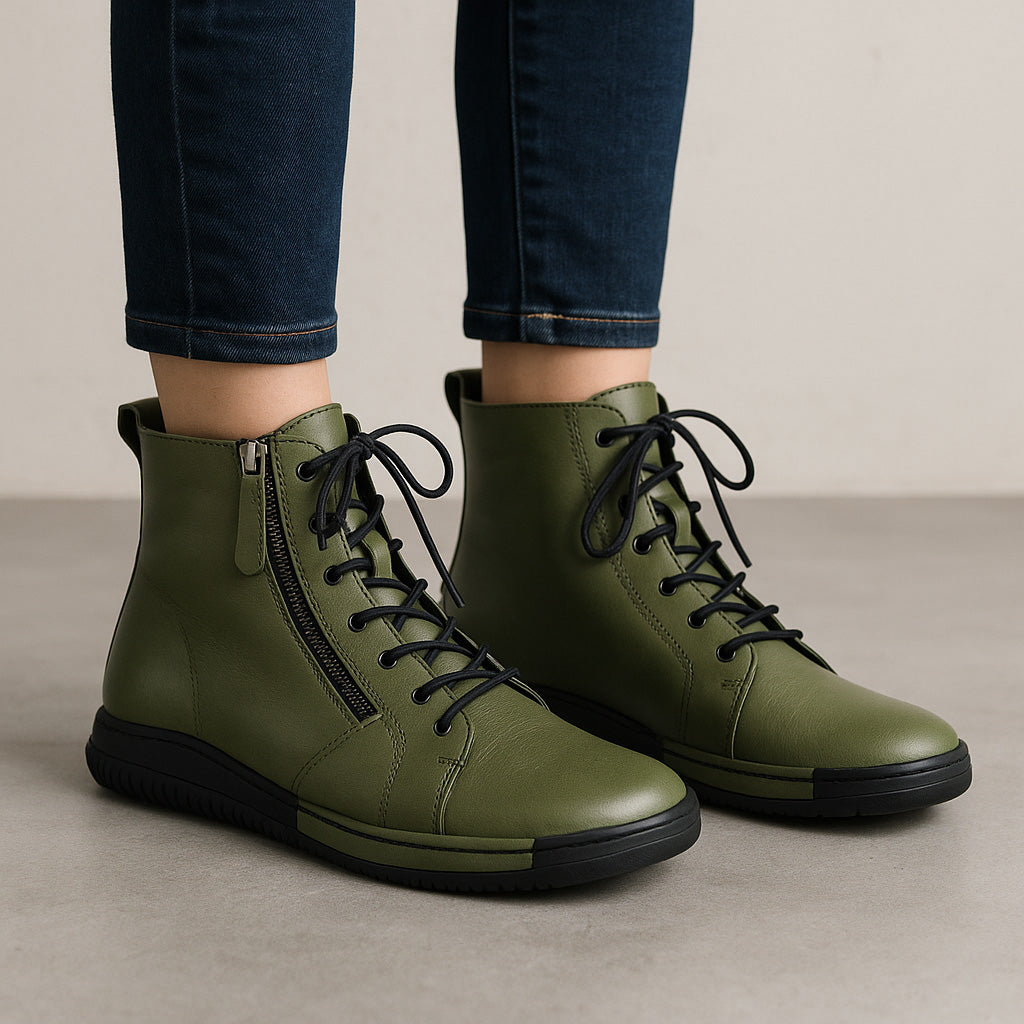 LE SANSA VINO OLIVE Women Boots - Zeke Collection NZ