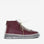 LE SANSA Vivid Red boots showing sleek leather design and vibrant red color with pointed toes and stylish ankle height.