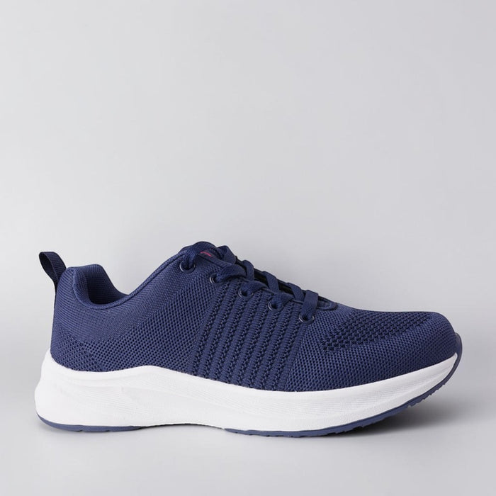 CABELLO Walker navy sneakers with white soles and lace-up design, stylish casual footwear for everyday wear.