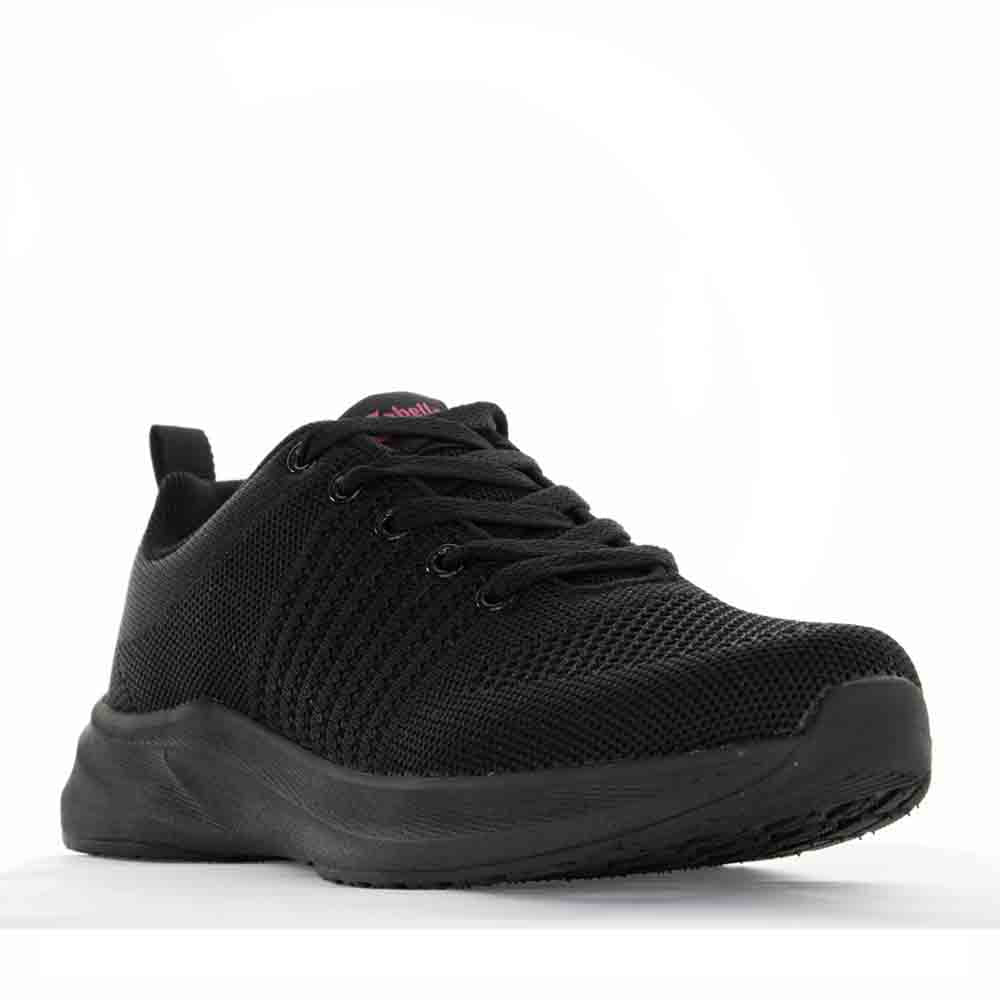 Black Cabello Walker sneakers with stylish design and comfortable fit, featuring sleek black material and modern athletic style.