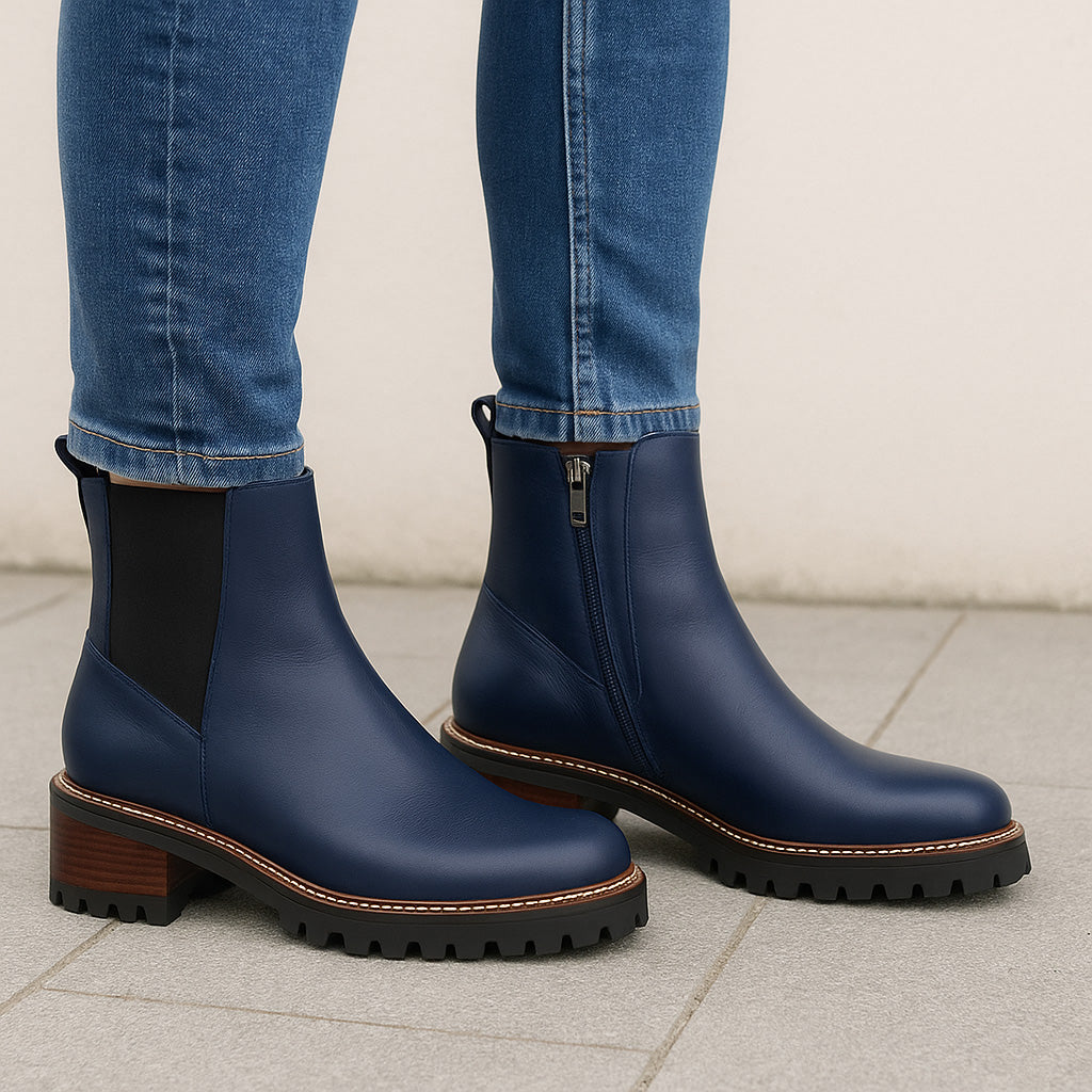LESANSA ZINA NAVY Women Boots - Zeke Collection NZ