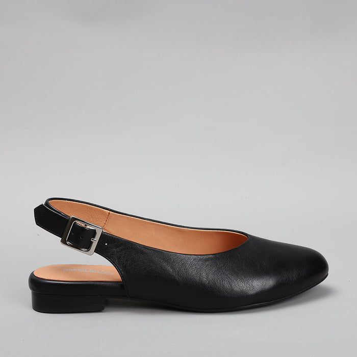 NAKED ARCHES Zodiac Black sandals featuring sleek black straps and zodiac-inspired design elements.