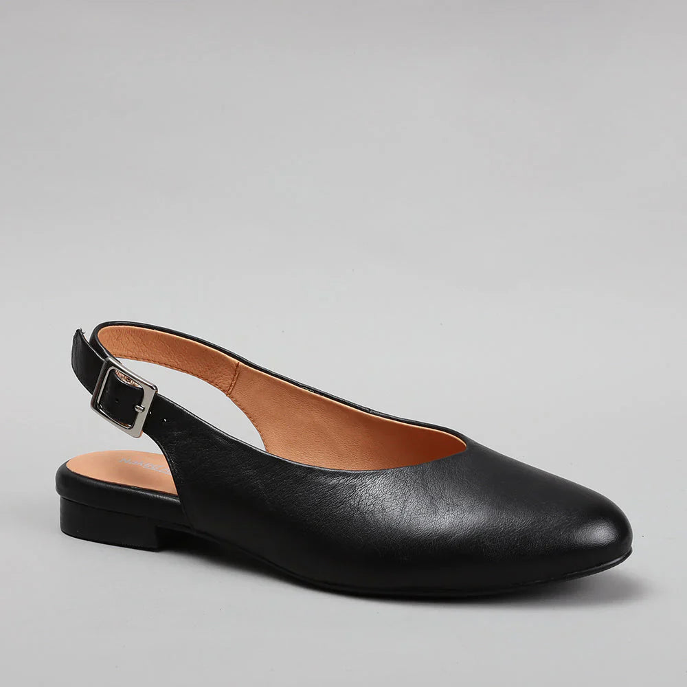 Naked Arches Zodiac Black sandals featuring black straps with zodiac-themed design and adjustable buckle closure.