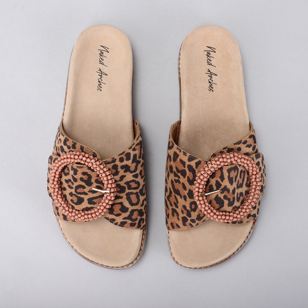 NAKED ARCHES ZOYA LEO PRINT Women Slip-ons - Zeke Collection NZ