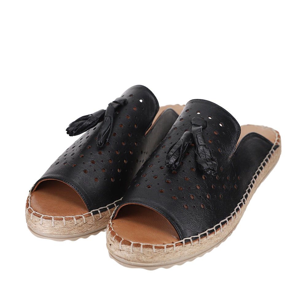 LESANSA DOLONDA BLACK Women Slip-ons - Zeke Collection NZ