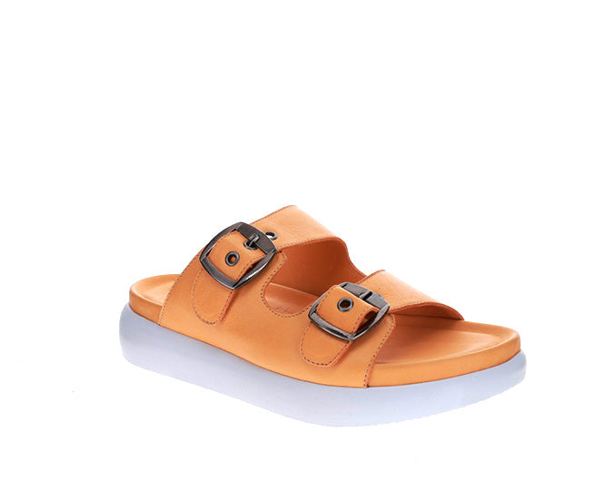 LE SANSA Lesansa Burma Mustard casual shoes with beige and brown tones, featuring a comfortable slip-on design and textured sole.