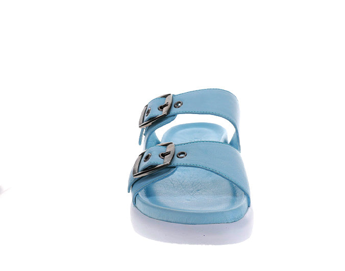 LE SANSA Burma Baby Blue casual shoes featuring soft fabric and stylish design, perfect for everyday wear.