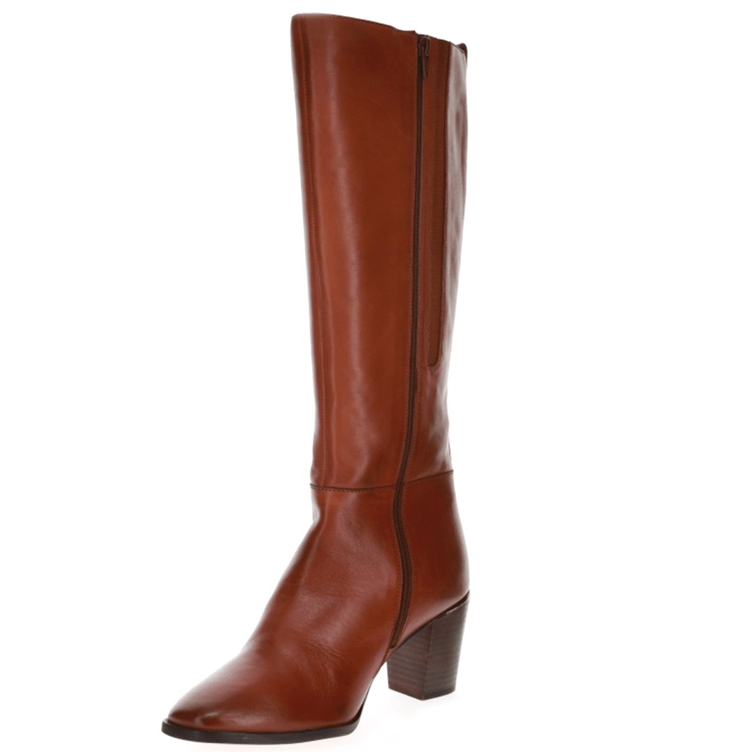 EDEN TAN LEATHER Women High Boots - Zeke Collection
