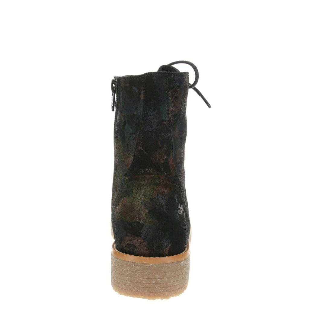 BESTY BLACK FLOWER PRINT Women Boots - Zeke Collection