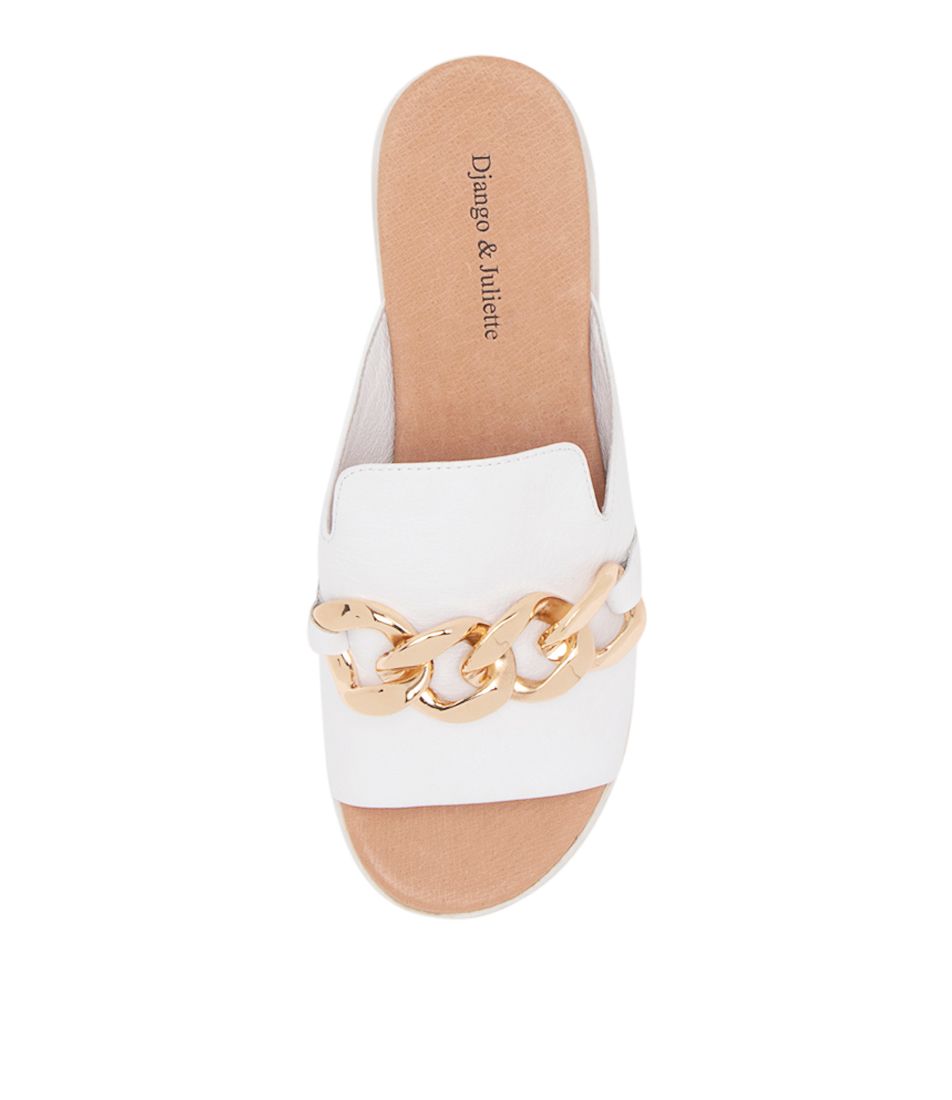 Django & Juliette Rablise White Women Slip-ons - Zeke Collection NZ