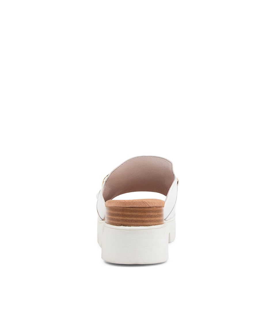Django & Juliette Rablise White Women Slip-ons - Zeke Collection NZ