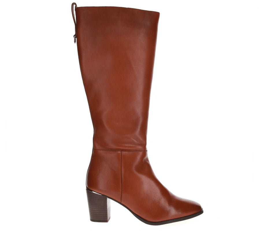 EDEN TAN LEATHER Women High Boots - Zeke Collection