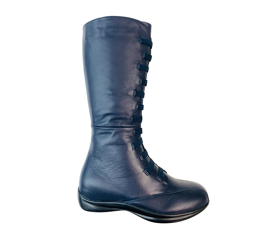 EZIFIT Navy Women High Boots - Zeke Collection