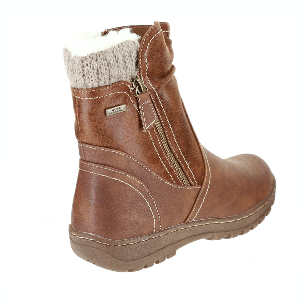 CC Resorts Glenda Brown boots, stylish ankle boots with a sleek design and brown leather finish.