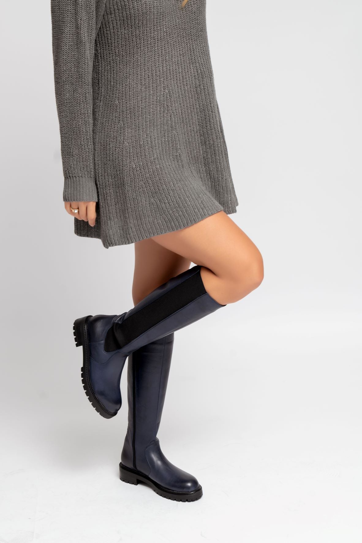 LESANSA RILEY NAVY Women Boots - Zeke Collection