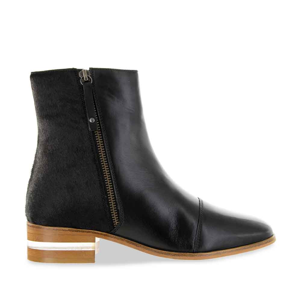 LESANSA MERA BLACK PONY Women Boots - Zeke Collection