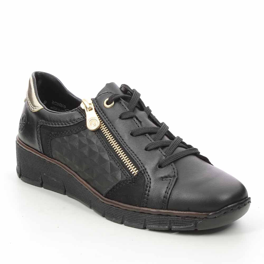 RIEKER 53703/00 BLACK Women Sneakers - Zeke Collection