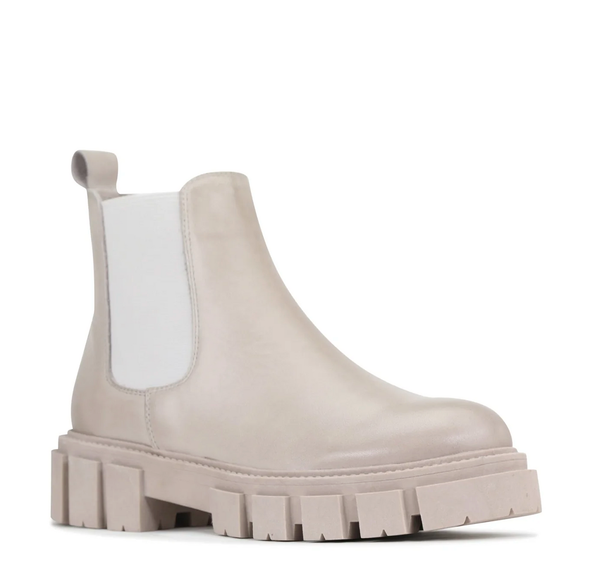 Eos EOS FEA Stone boots in black leather with buckle details and chunky heel, stylish footwear for casual or outdoor wear.