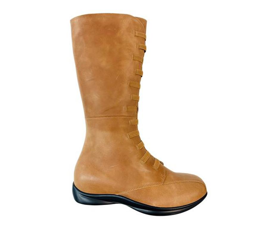 EZIFIT TAN Women High Boots - Zeke Collection