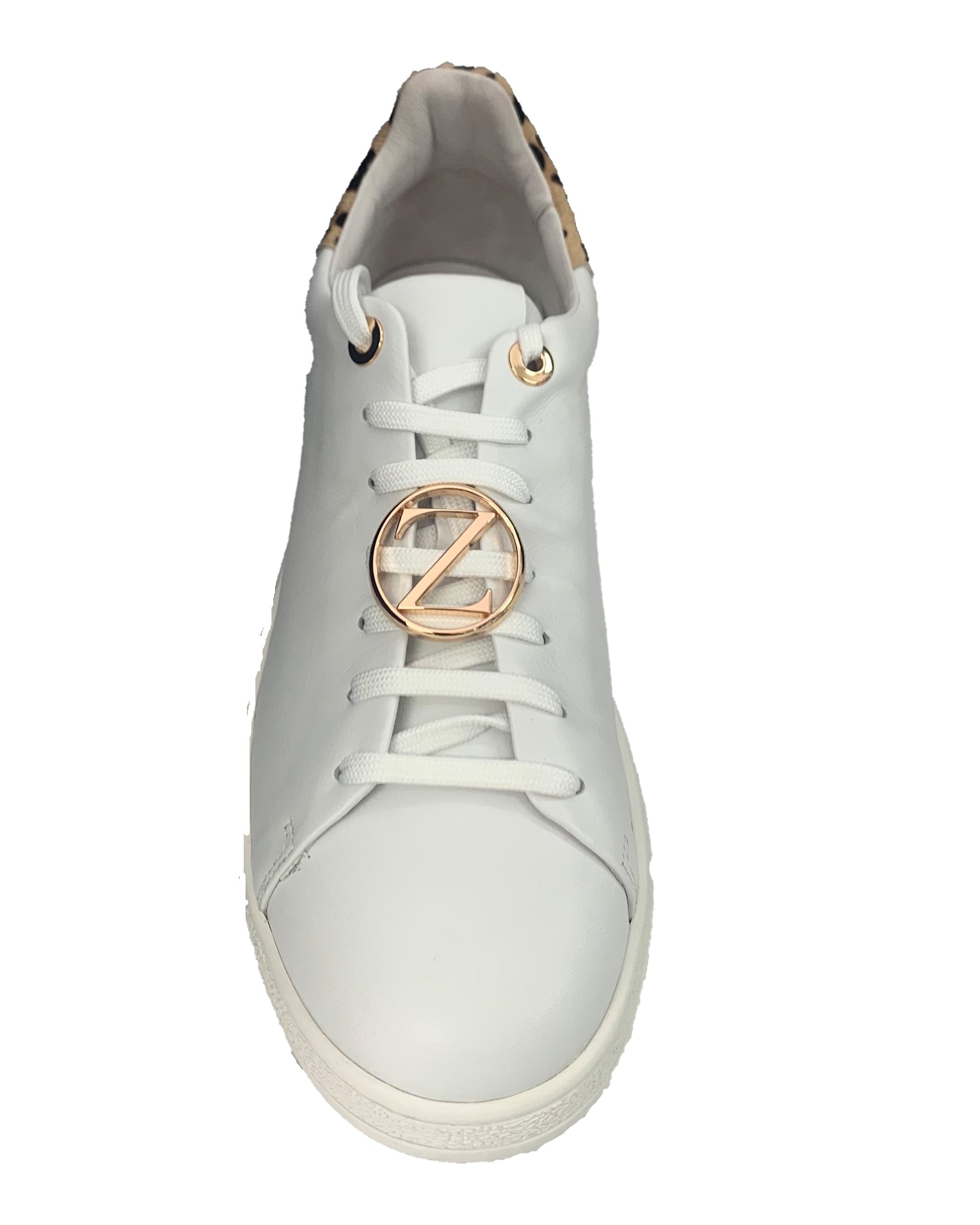 Lavish White/Leopard Z Women Sneakers - Zeke Collection