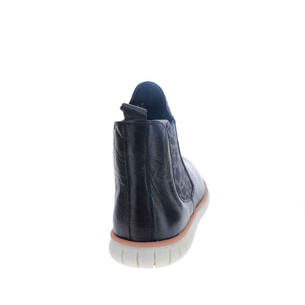 Le Sansa Indy navy grey boots with stylish design, lace-up front, and sturdy sole, perfect for casual and outdoor wear.