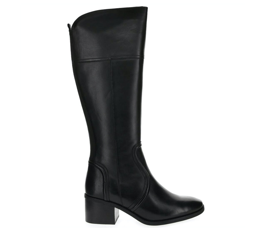 REZA BLACK LEATHER Women Boots - Zeke Collection