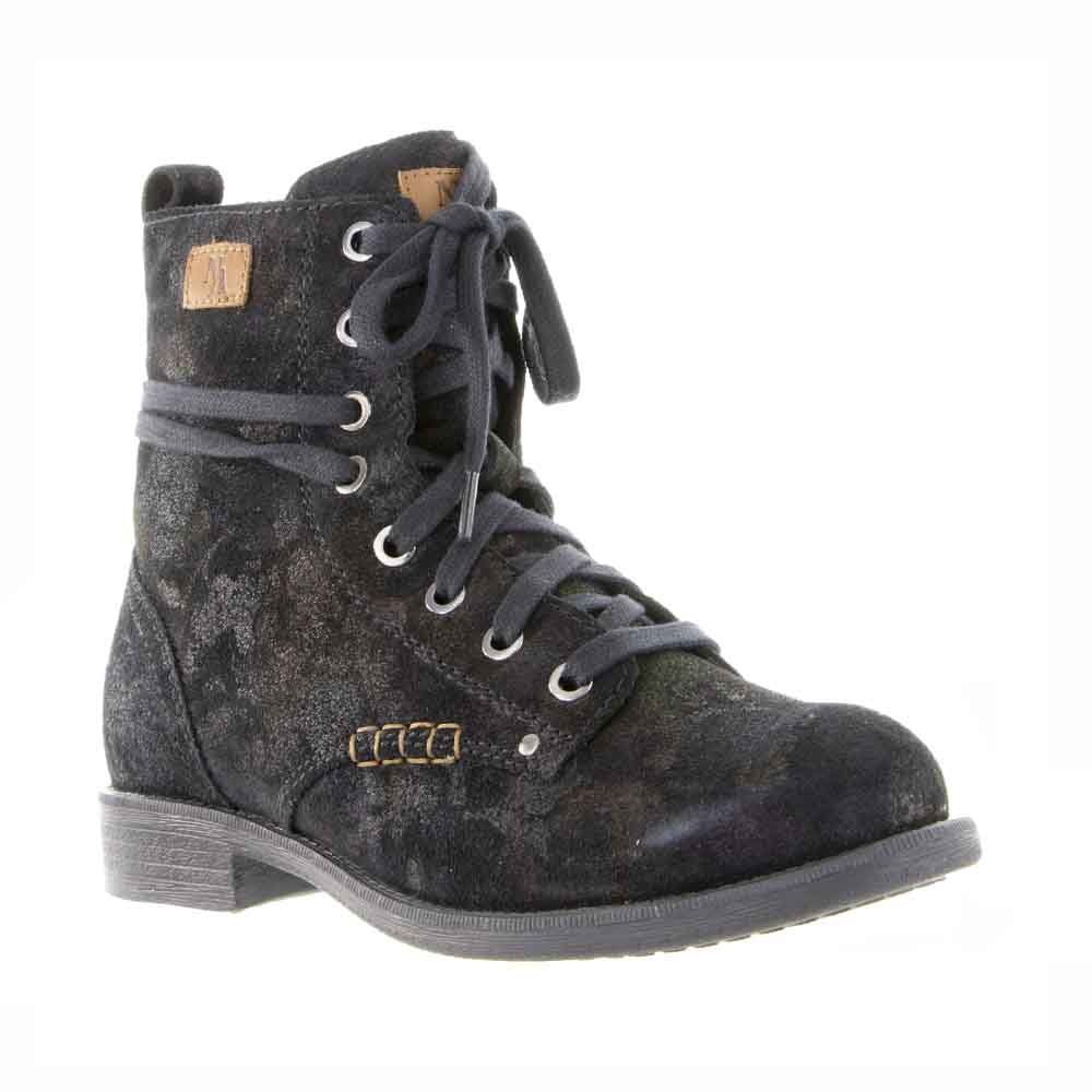 Le Sansa black print boots featuring stylish design and comfortable fit, showcased in the image.